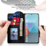 Shock Proof Flip Cover Back Case for Xiaomi Mi Redmi Note 13 Pro 5G | Magnetic Wallet Leather Case with Stand - Image 6