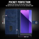 Shock Proof Flip Cover Back Case for Xiaomi Mi Redmi Note 13 Pro Plus 5G | Magnetic Wallet Leather Case with Stand - Image 4
