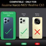 Shock Proof Flip Cover Back Case for Realme Narzo N63 | Magnetic Wallet Leather Case with Stand - Image 2