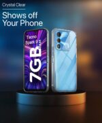 Crystal Clear Transparent Back Case Cover for Tecno Spark 9 | Full Device & Camera Protection Shockproof TPU Silicone Back Cover Case Transparent - Image 3