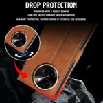 Shock Proof Flip Cover Back Case for Vivo T3X 5G | Magnetic Wallet Leather Case with Stand - Image 8