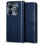 Shock Proof Flip Cover Back Case for Infinix Smart 8 Hd | Magnetic Wallet Leather Case with Stand - Image 2
