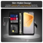Shock Proof Flip Cover Back Case for Infinix Smart 9 Hd | Magnetic Wallet Leather Case with Stand - Image 3