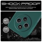 kelpuj Back Cover for Redmi A4 5G | Poco C75 5G | 14C 5G | Poco M7 | Ultra Slim Soft Rubberised Case | Inner Velvet Fabric Lining | Matte Silicone Flexible Mobile Case | Camera Protection - Green - Image 6