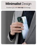 Shock Proof Clear Back Cover Case Mobile Cover for Vivo Y100 5G (Hard | Hybrid PC + TPU | Full Armour Device & Camera Protection | Green) - Image 5