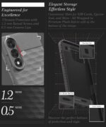 kelpuj Back Cover for 1+ OnePlus Nord 5 with Hexa Cube Design | Ultra Slim Soft Rubberised Case | Inner Velvet Fabric | Matte Silicone Flexible Mobile Case | Camera Protection - Grey - Image 8