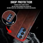 Shock Proof Flip Cover Back Case for Samsung Galaxy M35 5G | Magnetic Wallet Leather Case with Stand - Image 8