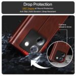 Shock Proof Flip Cover Back Case for Poco M7 Pro 5G | Magnetic Wallet Leather Case with Stand - Image 8