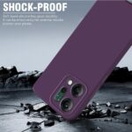 Back Cover for Oppo Reno 14 5G | Ultra Slim Soft Rubberised Case | Inner Velvet Fabric Lining | Flexible Mobile Case | Camera Protection - Purple - Image 3