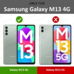 for Samsung Galaxy F13 | M13 4G Slim Ultra Soft Rubberised Back Cover Inner Velvet Fabric Lining Matte Silicone Flexible Camera Protection Back Case - Green - Image 2