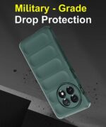 Ultimate Silicon Back Cover Case for 1+ OnePlus 11R 5G | Military Grade Drop Protection Shockproof Bumper | Anti-Slip Grip | Scratch Proof Micro-Fibre Cloth Inside (Forest Green) - Image 8