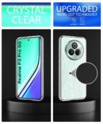 Transparent Back Cover Case for Realme P3 Pro 5G | Raised Bumps for Full Device & Camera Protection Shockproof TPU Silicone Back Case Mobile Cover Transparent - Image 3