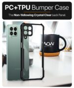 Shock Proof Crystal Clear Back Case Mobile Cover for Samsung Galaxy M53 5G | Camera Protection | Hybrid PC + TPU | Protective Design | Earthy Black - Image 6