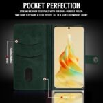 Shock Proof Flip Cover Back Case for Oppo Reno8 T | Magnetic Wallet Leather Case with Stand - Image 3