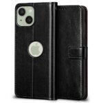 Shock Proof Flip Cover Back Case for Apple Iphone 15 | Magnetic Wallet Leather Case with Stand - Image 4