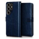 Shock Proof Flip Cover Back Case for Samsung Galaxy S25 Ultra 5G | Magnetic Wallet Leather Case with Stand - Image 4