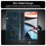 Shock Proof Flip Cover Back Case for Xiaomi Mi Redmi Note 13 Pro Plus 5G | Magnetic Wallet Leather Case with Stand - Image 6