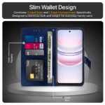 Shock Proof Flip Cover Back Case for Realme C75 5G | Magnetic Wallet Leather Case with Stand - Image 3