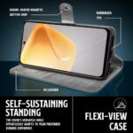 Shock Proof Flip Cover Back Case for Infinix Smart 9 Hd | Magnetic Wallet Leather Case with Stand - Image 5