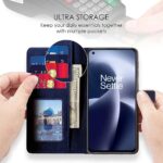 Shock Proof Flip Cover Back Case for 1+ Oneplus Nord 2T 5G | Magnetic Wallet Leather Case with Stand - Image 3