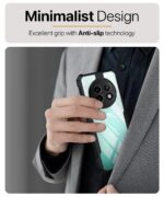 Shockproof Clear Protective Case for Realme P1 Speed 5G | Realme 13 Plus 5G - AirEDGE Technology | 360 Degree Camera Protection | Transparent Hybrid Back Case Mobile Cover - Earthy Black - Image 5