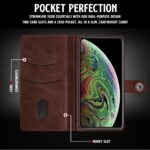 Shock Proof Flip Cover Back Case for Iphone Xs Max | Magnetic Wallet Leather Case with Stand - Image 4