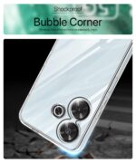 kelpuj Crystal Clear Transparent Back Case Cover for Mi Redmi 13 5G | Poco M6 Plus 5G | Full Device & Camera Protection Shockproof TPU | Flexible Silicone Back Cover Case Transparent - Image 8