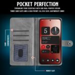 Shock Proof Flip Cover Back Case for Nothing Phone 2A 5G | Magnetic Wallet Leather Case with Stand - Image 3