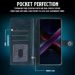 Shock Proof Flip Cover Back Case for Poco X7 Pro 5G | Magnetic Wallet Leather Case with Stand - Image 4