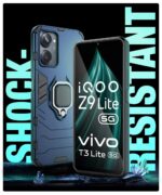 Shock Proof Back Cover for iQOO Z9 Lite | Vivo T3 Lite 5G | Y18t | Y18 | Y18e | Y03 | Y28s | Y37 | Mobile Case (Tough Armor | Hybrid PC + TPU | Ring Holder & inBuilt Kickstand | Blue) - Image 6