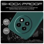 Back Cover for Realme 13 Plus 5G | Realme P1 Speed 5G | Ultra Slim Soft Rubberised Case | Inner Velvet Fabric Lining | Matte Silicone Flexible Mobile Case | Camera Protection - Green - Image 5