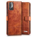 Shock Proof Flip Cover Back Case for Xiaomi Redmi Note 10 | Magnetic Wallet Leather Case with Stand - Image 3