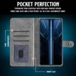 Shock Proof Flip Cover Back Case for Infinix Gt 20 Pro | Magnetic Wallet Leather Case with Stand - Image 4