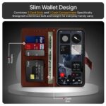 Shock Proof Flip Cover Back Case for Cmf By Nothing Phone 2 Pro 5G | Magnetic Wallet Leather Case with Stand - Image 3