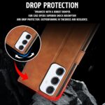 Shock Proof Flip Cover Back Case for Samsung Galaxy A55 5G | Magnetic Wallet Leather Case with Stand - Image 8