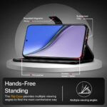 Shock Proof Flip Cover Back Case for Realme P3 Ultra 5G | Magnetic Wallet Leather Case with Stand - Image 8