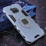 kelpuj Polycarbonate Oppo Reno 6 5G Tough Armor Bumper Back Case Cover | Ring Holder & Kickstand in-Built | Excellent 360? Protection (Blue) - Image 5