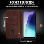 Shock Proof Flip Cover Back Case for Redmi A4 5G | Magnetic Wallet Leather Case with Stand - Image 6