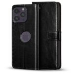 Shock Proof Flip Cover Back Case for Apple Iphone 14 Pro Max | Magnetic Wallet Leather Case with Stand - Image 3