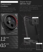 Back Cover for iQOO Z10 5G | Vivo T4 5G with Hexa Cube Design | Ultra Slim Soft Rubberised Case | Inner Velvet Fabric | Matte Silicone Flexible Mobile Case | Camera Protection - Black - Image 6