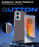 Slim Frameless Back Cover for Motorola Moto Edge 50 Fusion 5G | Moto Edge G96 Fusion 5G Ultra Thin Lightweight Design & Camera Protection | Soft Matte Silicone Flexible Mobile Case Grey - Image 6