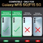 Shock Proof Back Case Mobile Cover for Samsung Galaxy M15 5G Prime Edition | M15 5G | F15 5G | Back Cover Case (Tough Armor | Hybrid PC + TPU | Ring Holder & in-Built Kickstand | Black) - Image 2