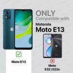 Crystal Clear Transparent Back Case Cover for Motorola Moto E13 | Full Device & Camera Protection Shockproof TPU Silicone Back Cover Case Transparent - Image 2