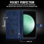 Shock Proof Flip Cover Back Case for Samsung Galaxy S23 Fe 5G | Magnetic Wallet Leather Case with Stand - Image 4