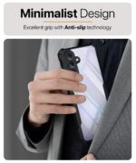 kelpuj Shock Proof Clear Protective Back Case for Samsung Galaxy A36 5G | Galaxy A56 5G - AirEDGE Technology | 360 Degree Camera Protection | Transparent Hybrid Back Case Mobile Cover - Black - Image 8