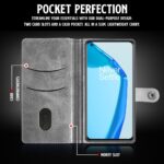 Shock Proof Flip Cover Back Case for 1+ Oneplus 9 5G | Magnetic Wallet Leather Case with Stand - Image 6