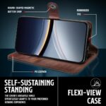 Shock Proof Flip Cover Back Case for Poco F7 | Magnetic Wallet Leather Case with Stand - Image 5