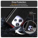 Shock Proof Flip Cover Back Case for Redmi Note 14 Se 5G | Magnetic Wallet Leather Case with Stand - Image 5