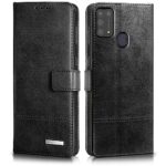 Shock Proof Flip Cover Back Case for Samsung Galaxy M31 Prime | Magnetic Wallet Leather Case with Stand