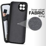 Back Cover for Itel S23 | Ultra Slim Soft Rubberised Case | Inner Velvet Fabric Lining | Matte Silicone Flexible Mobile Case | Camera Protection - Black - Image 2